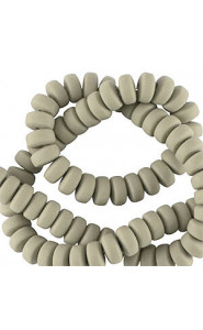 Polymer beads rondelle 7mm - Grey